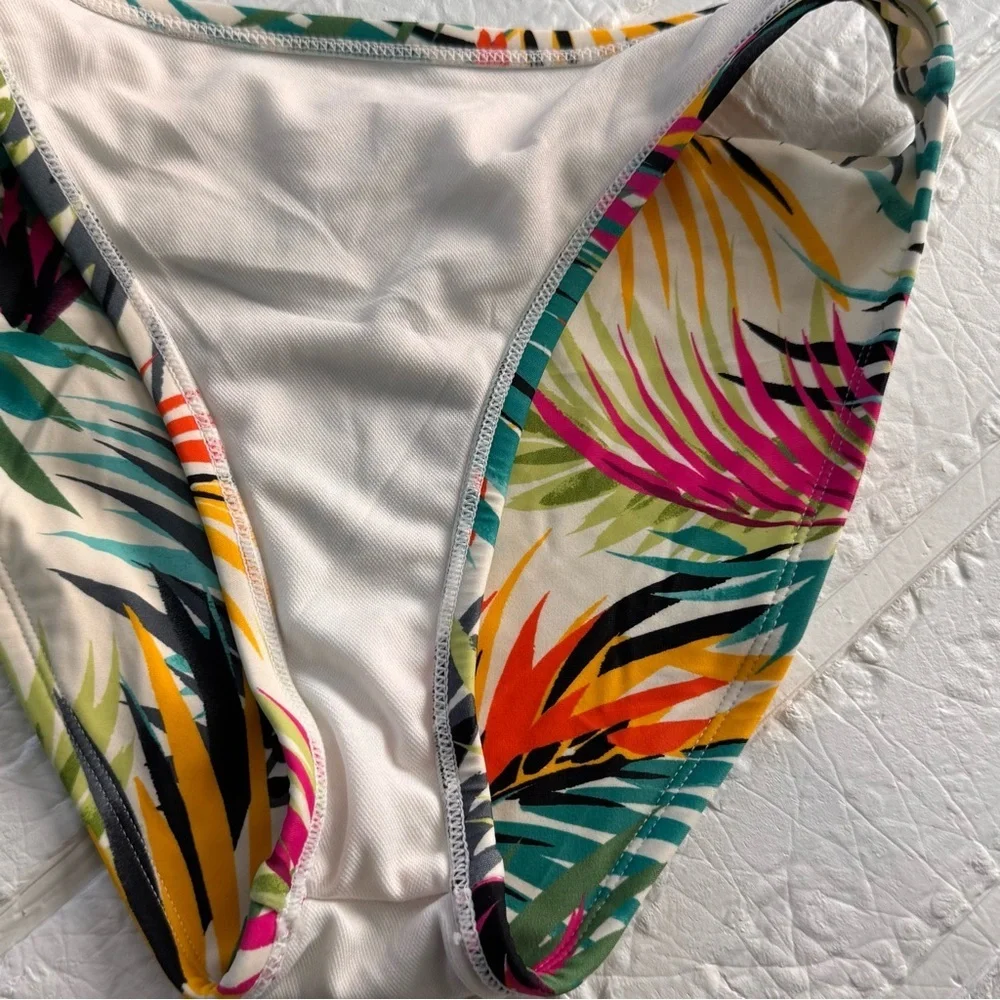 Shade & Shore Low Rise Cheeky Small Multiple Print Bikini Bottom